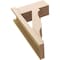 Ekena Millwork 8-in W x 18-in D x 30-in H Funston Block Rough Cedar Woodgrain TimberThane Outlooker, Primed Tan OUTUR080X18X30FST44RCPR - alternate 2